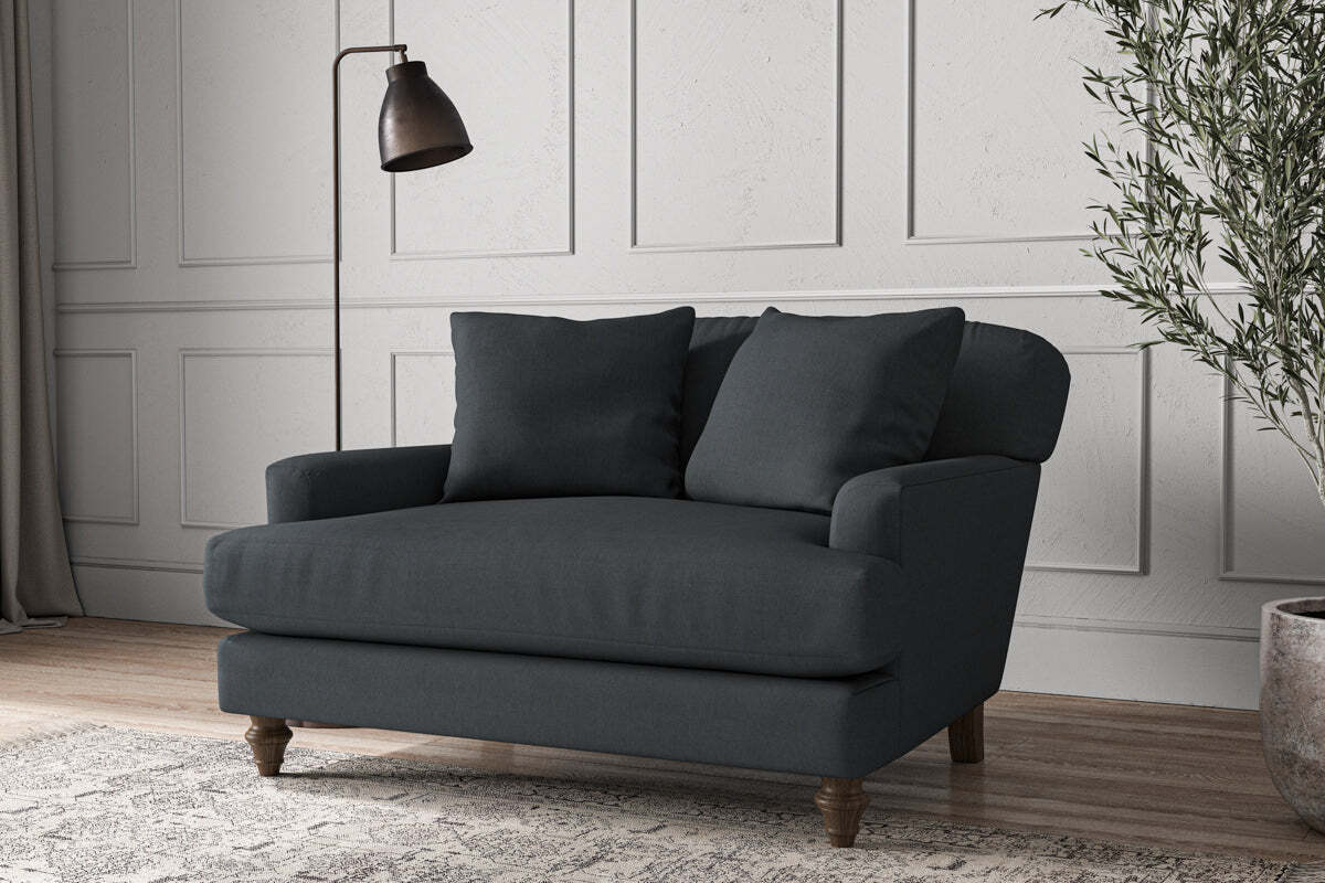 Deni Love Seat - Recycled Cotton Thunder - Image 2