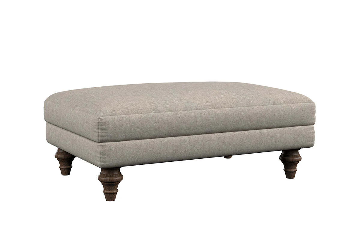 Deni Medium Footstool - Brera Linen Granite - Image 3