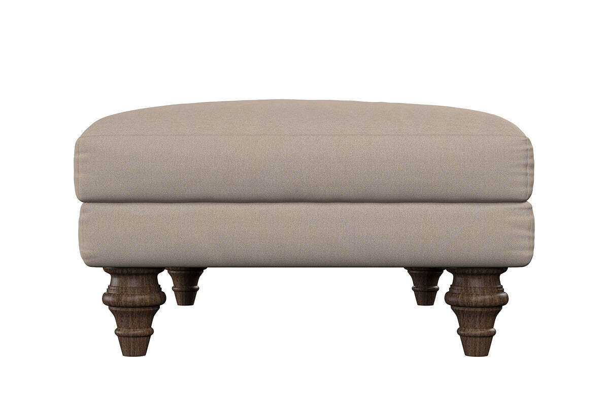 Deni Medium Footstool - Brera Linen Granite - Image 5
