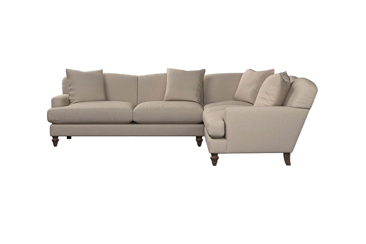 Deni Super Grand Right Hand Corner Sofa - Recycled Cotton Seaspray - Image 3