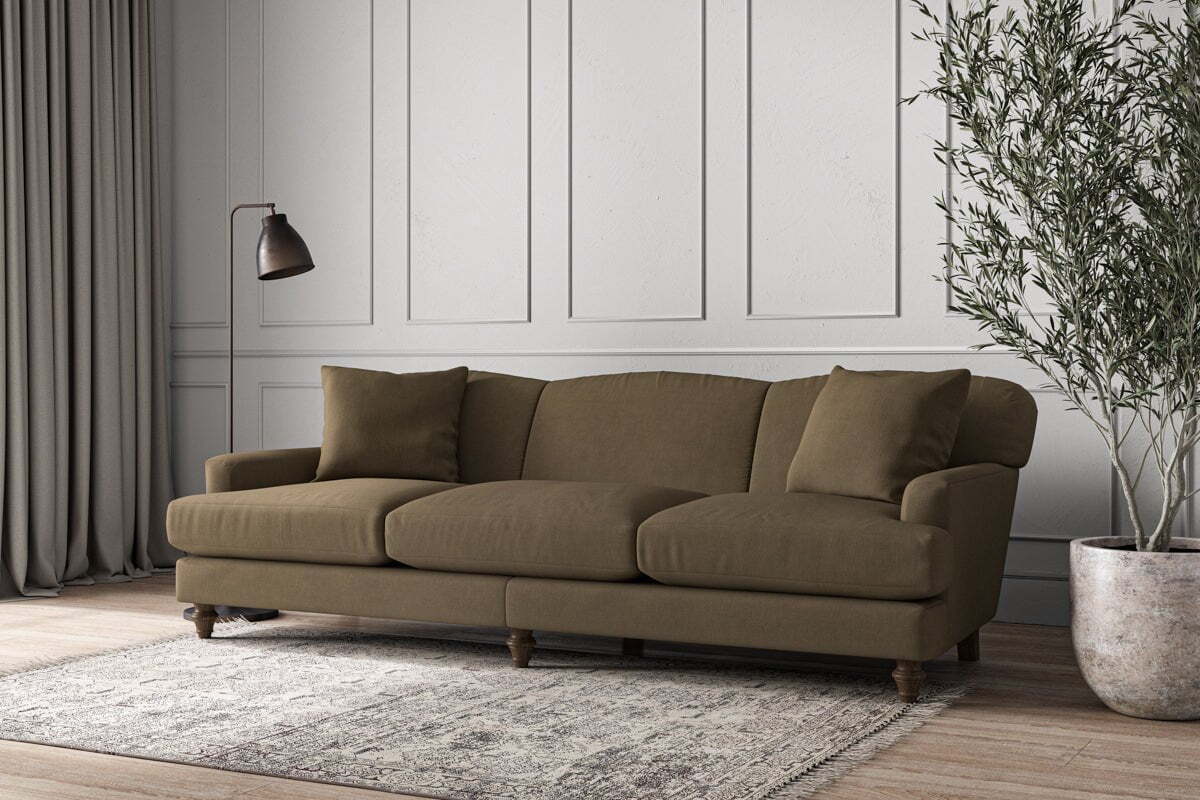 Deni Super Grand Sofa - Brera Linen Chestnut - Image 2