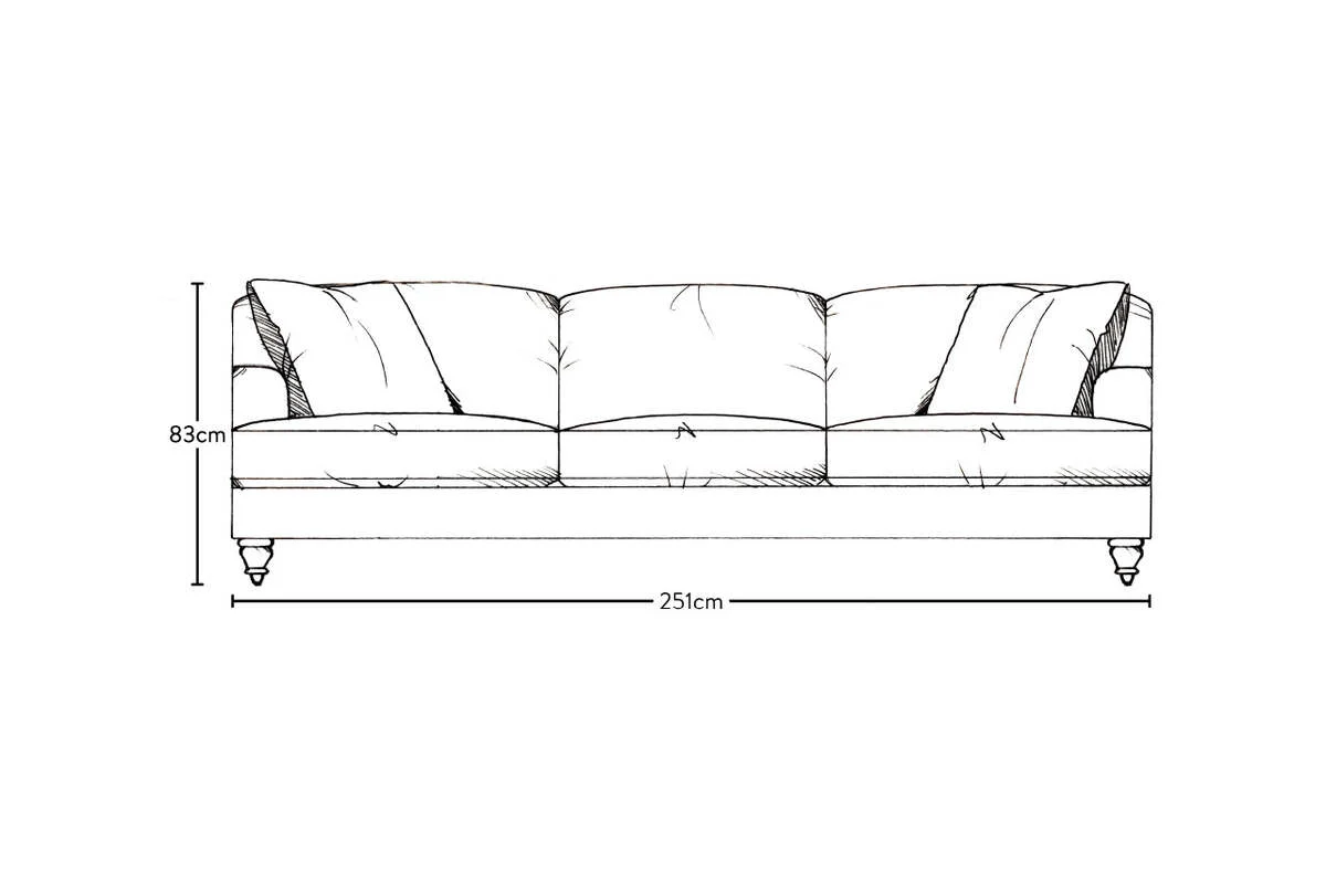 Deni Super Grand Sofa - Recycled Cotton Airforce - Image 6