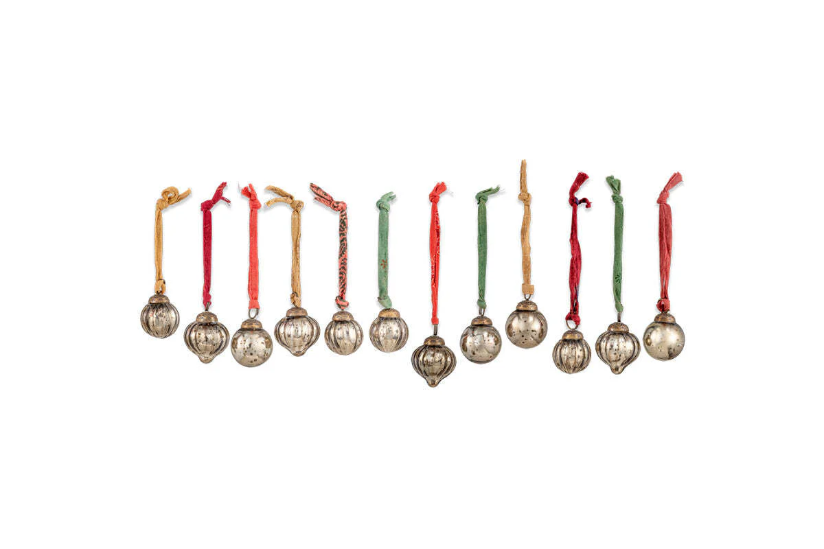 Dew Drop Baubles - Antique Gold - (Set of 12) - Image 4