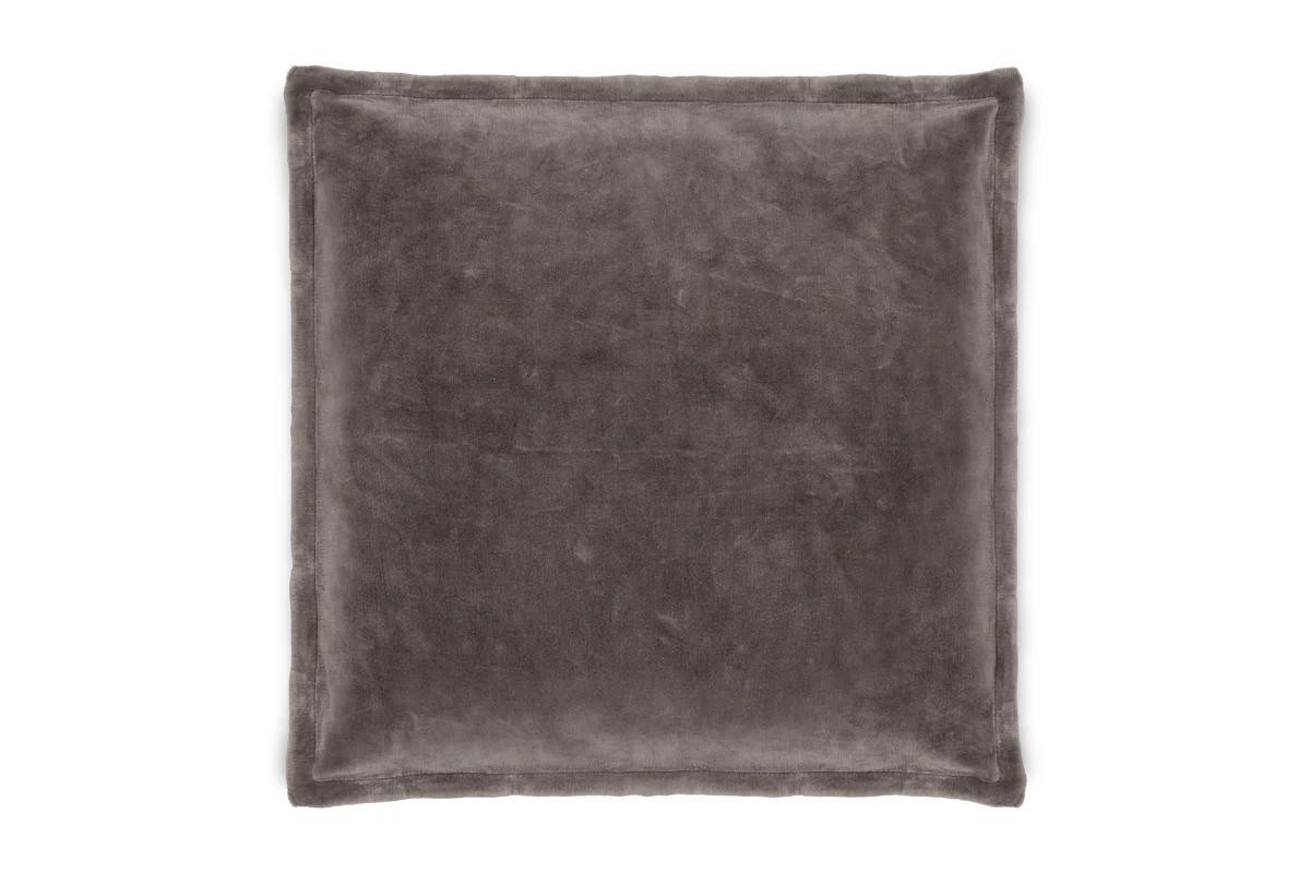 Dhara Velvet Cushion Cover - Charcoal - Image 5