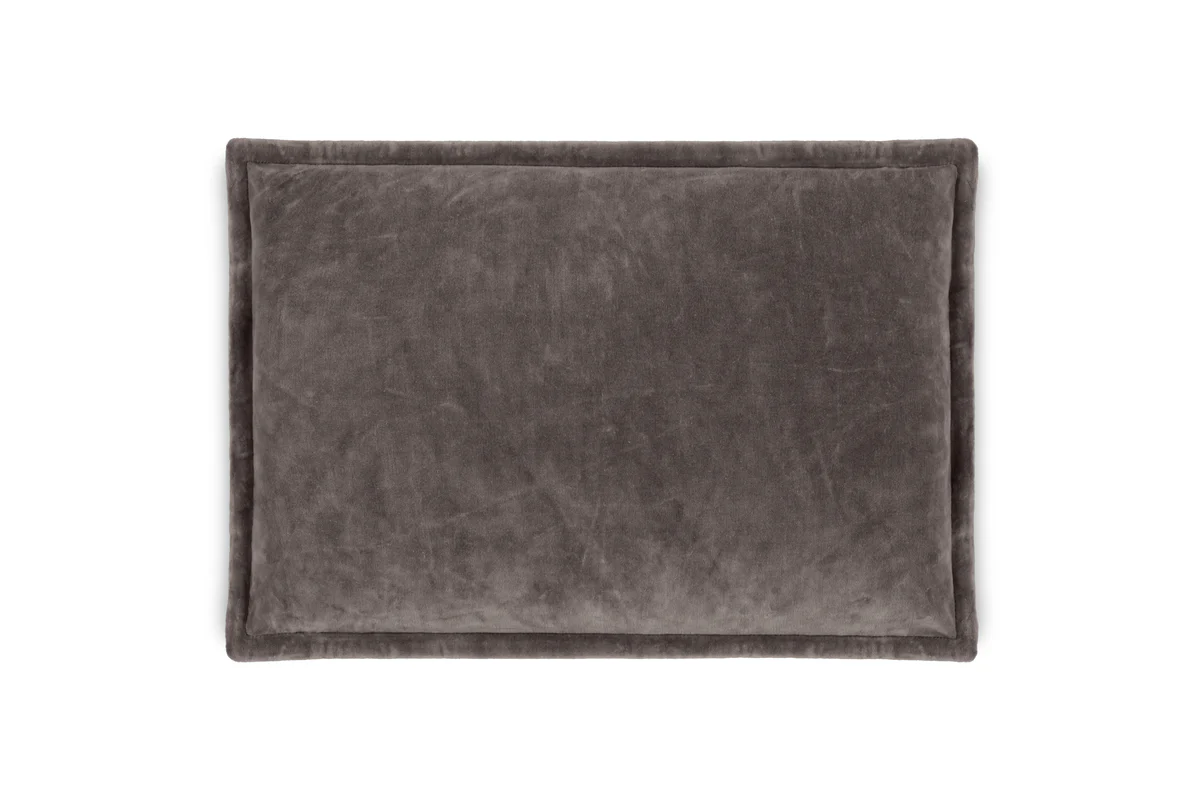Dhara Velvet Cushion Cover - Charcoal - Image 6