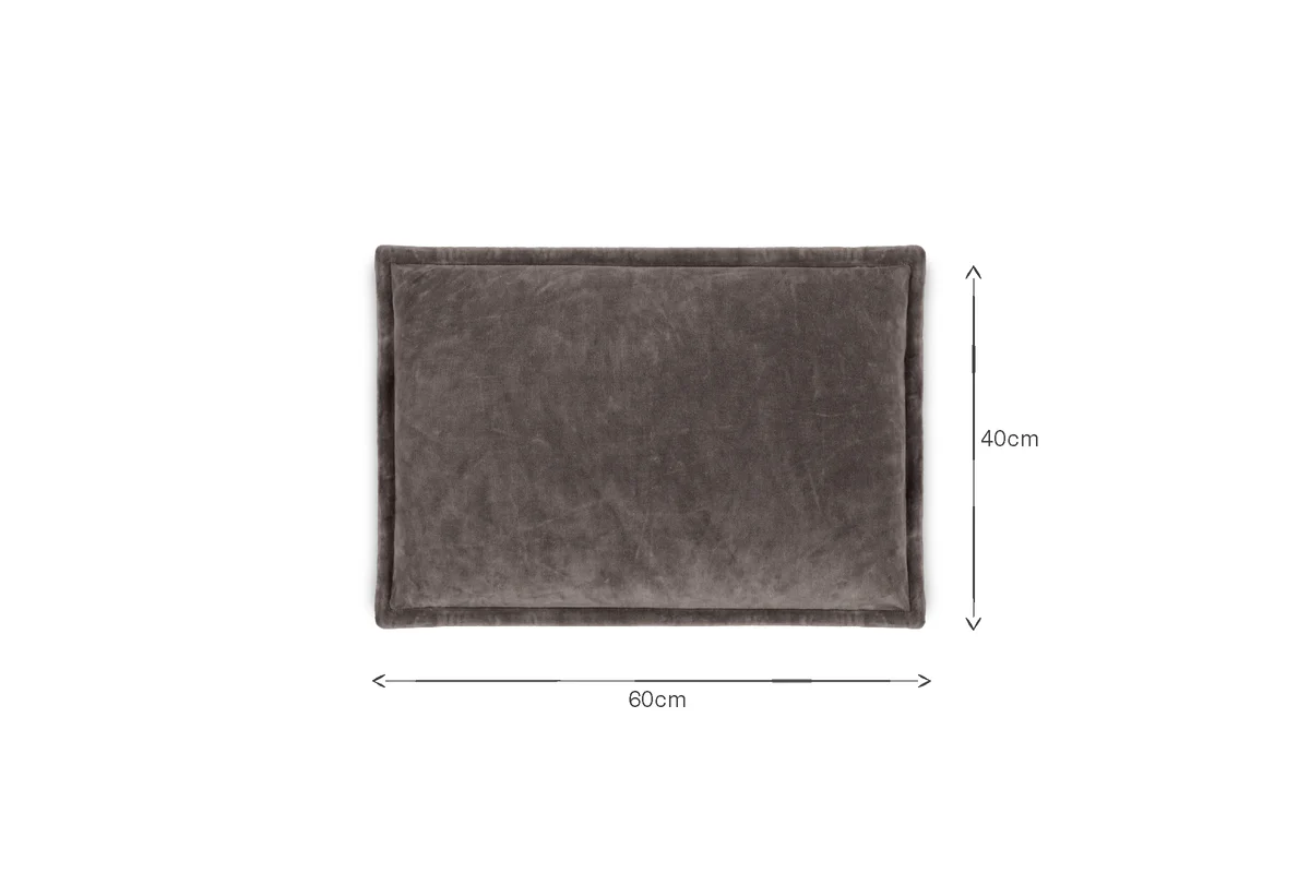 Dhara Velvet Cushion Cover - Charcoal - Image 8