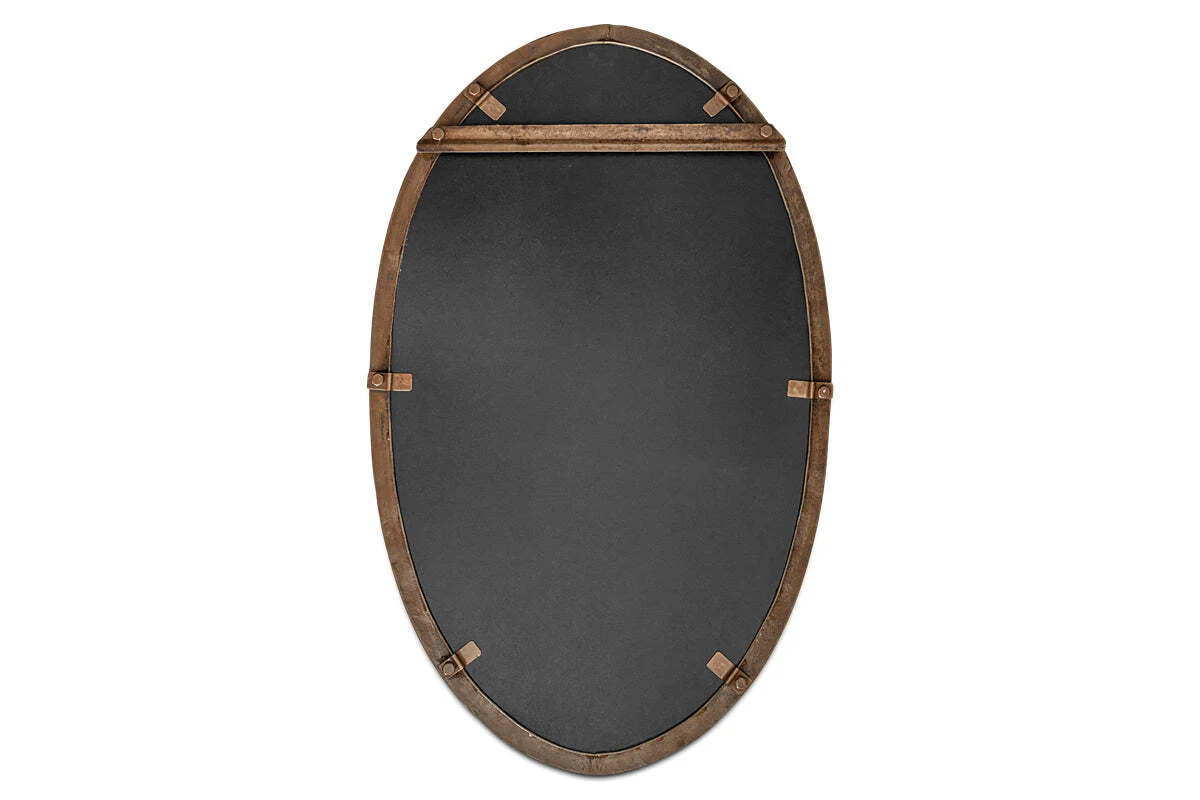 Drishti Oval Iron Mirror - Antique Black - Small - Image 5