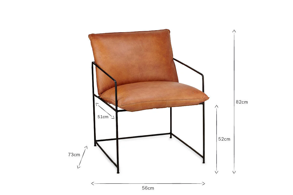 Durium Leather Lounger - Aged Tan - Image 7