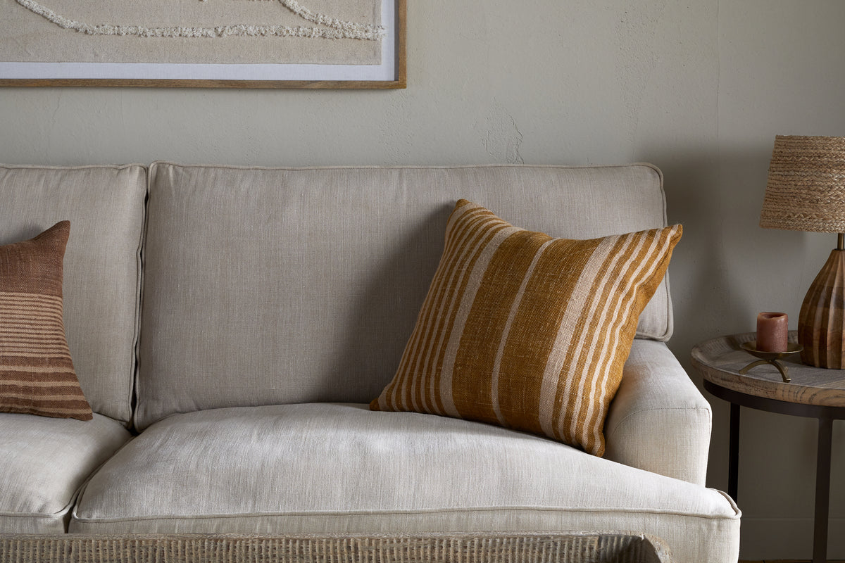 Eesha Jute Cushion Cover - Ochre - Image 3