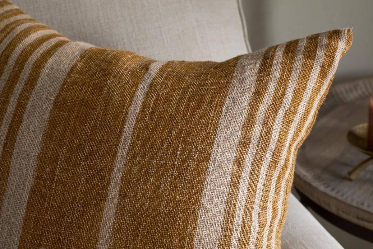 Eesha Jute Cushion Cover - Ochre - Image 4