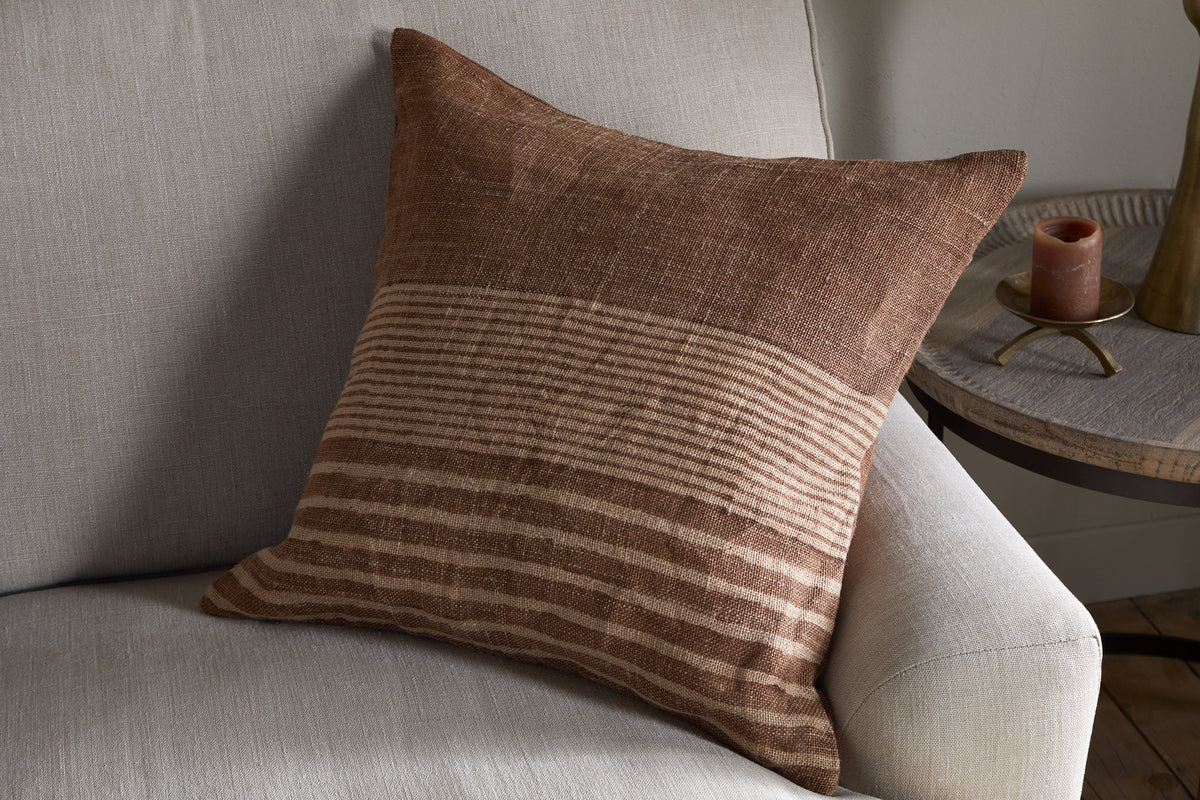 Eesha Jute Cushion Cover - Rust - Image 3