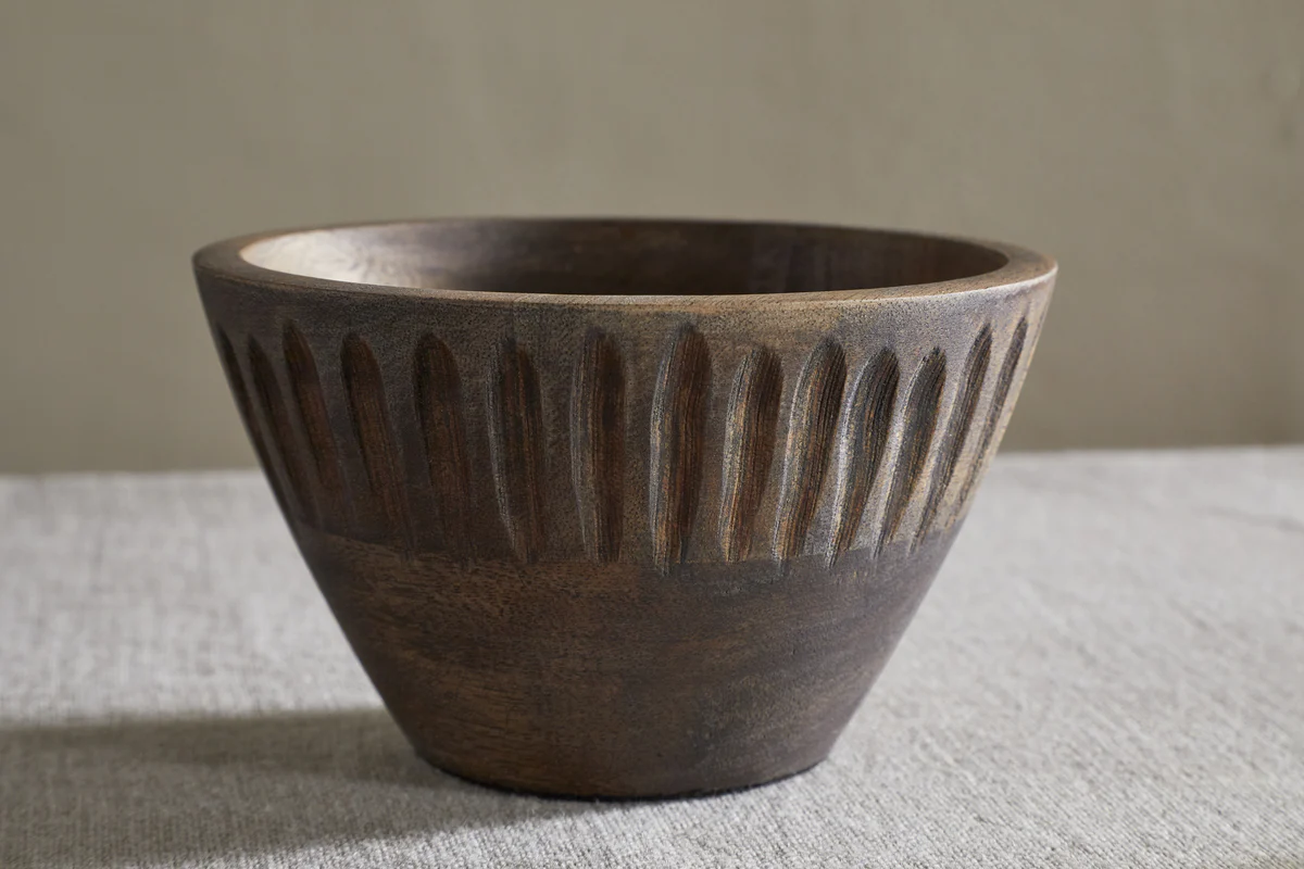 Eisha Serving Bowl - Brown - Image 3