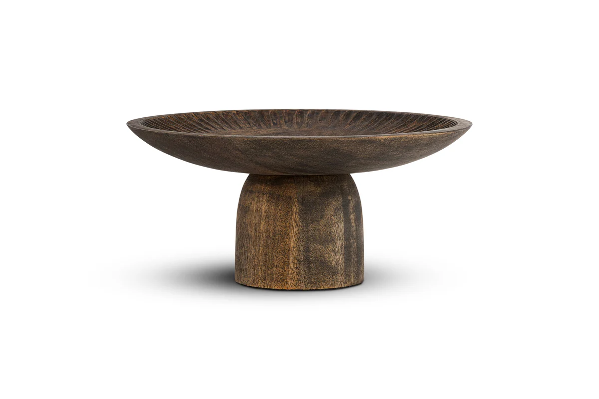 Eisha Wooden Cake Stand - Brown - Image 6