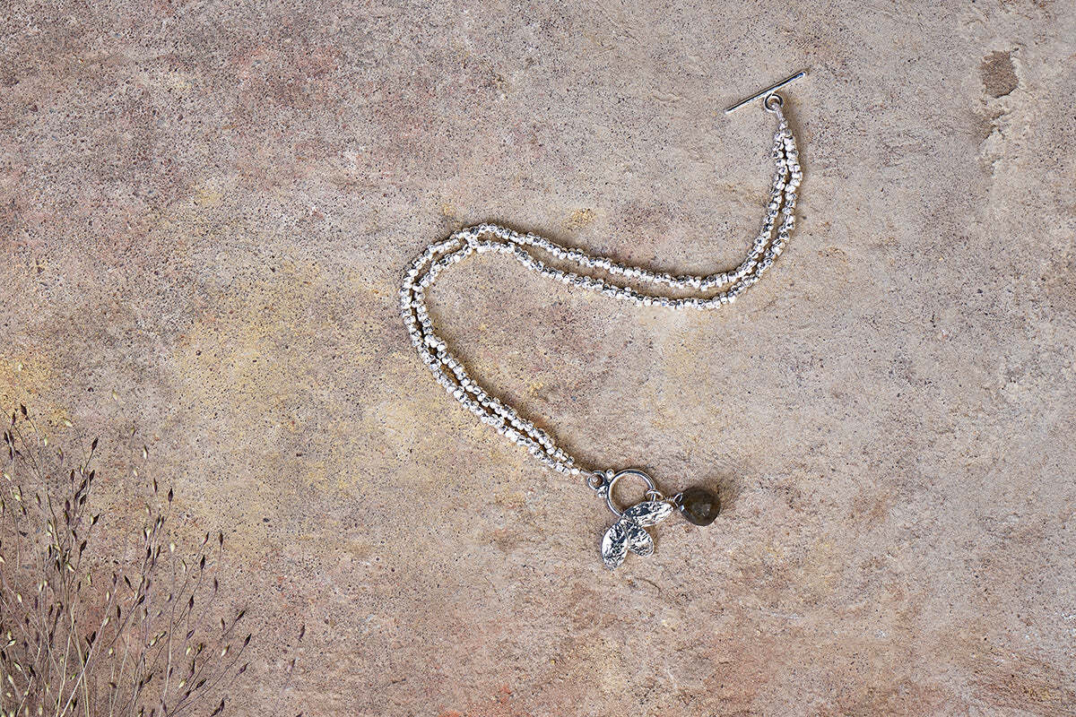 Elina Labradorite Bracelet - Silver - Image 2