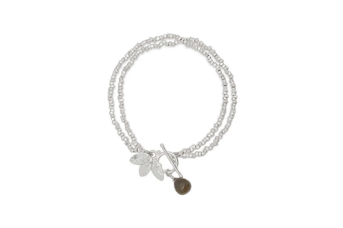 Elina Labradorite Bracelet - Silver - Image 3