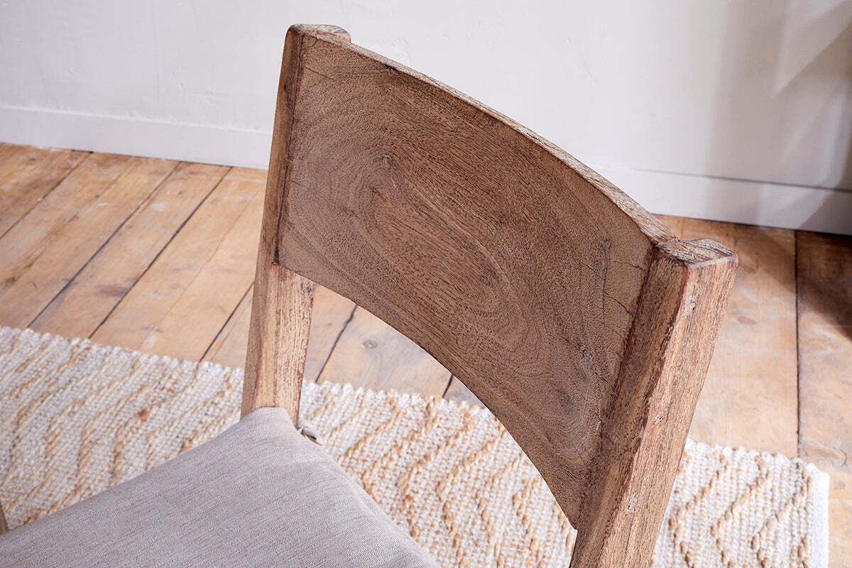 Fioni Reclaimed Wood Dining Chair - Natural - Image 7