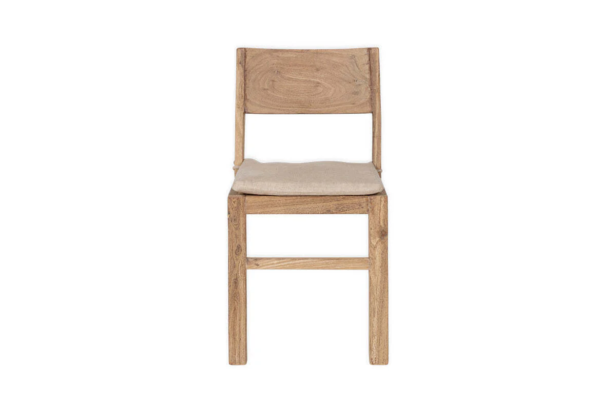 Fioni Reclaimed Wood Dining Chair - Natural - Image 9