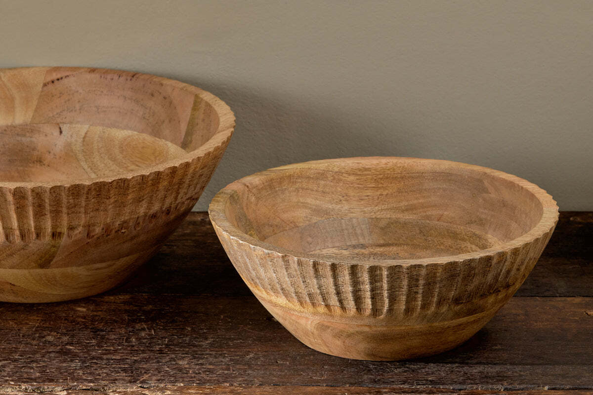 Gavivi Mango Wood Bowl - Natural - Image 3
