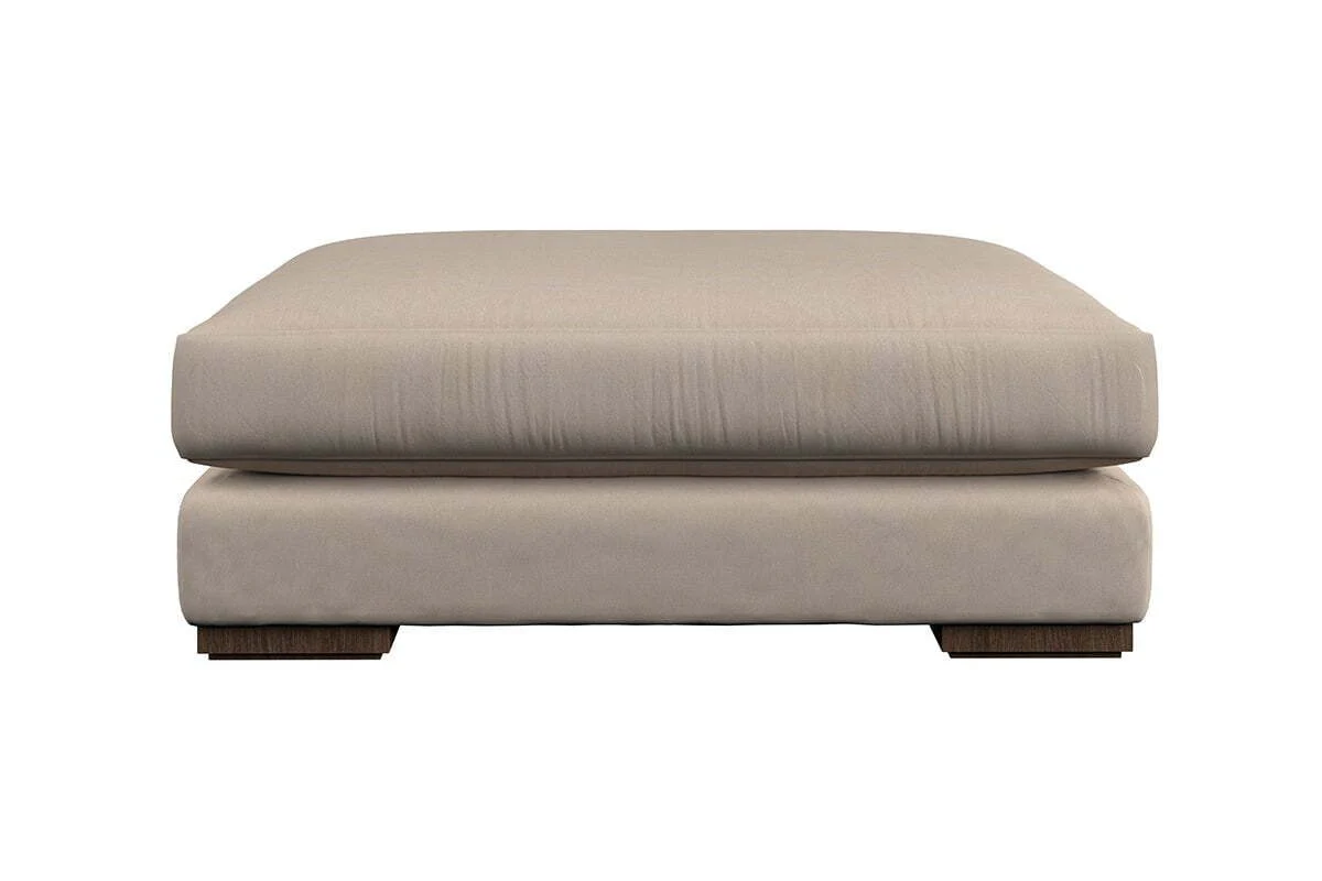 Guddu Grand Footstool - Brera Linen Charcoal - Image 5