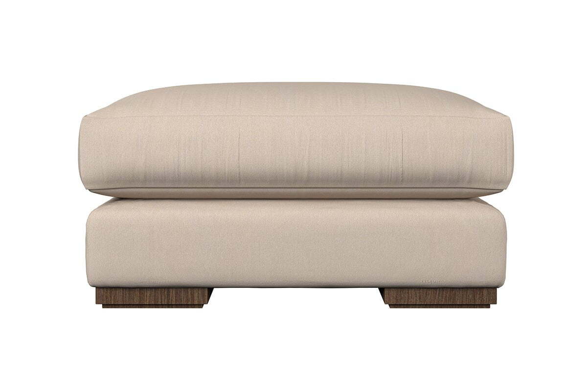 Guddu Grand Footstool - Brera Linen Espresso - Image 3