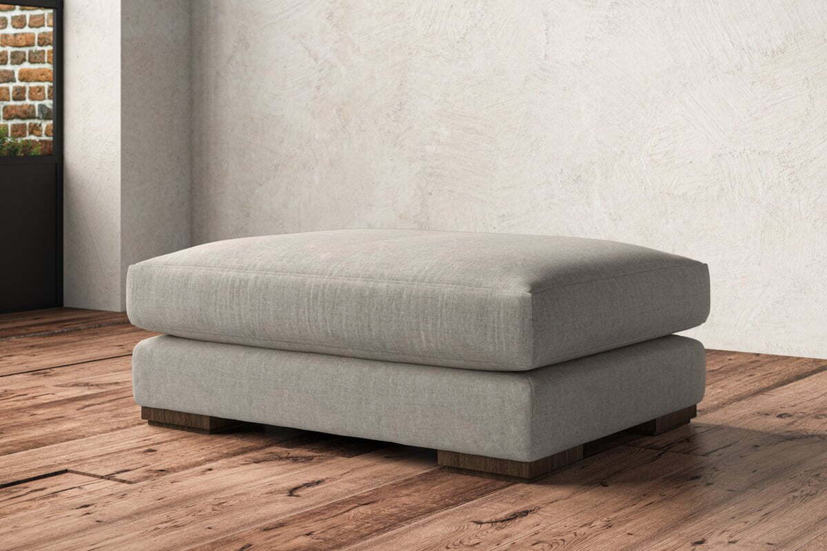 Guddu Grand Footstool - Brera Linen Natural - Image 3
