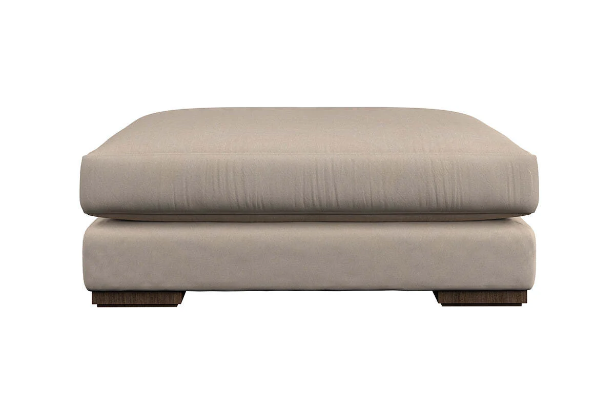 Guddu Grand Footstool - Recycled Cotton Lavender - Image 3