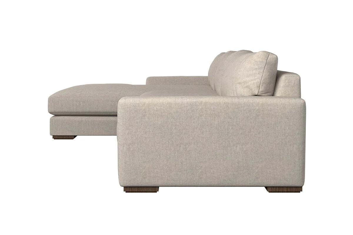 Guddu Grand Left Hand Chaise Sofa - Brera Linen Indigo - Image 4