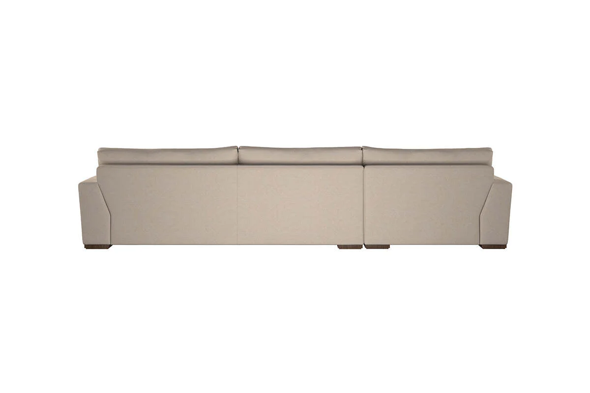 Guddu Grand Left Hand Chaise Sofa - Recycled Cotton Airforce - Image 5