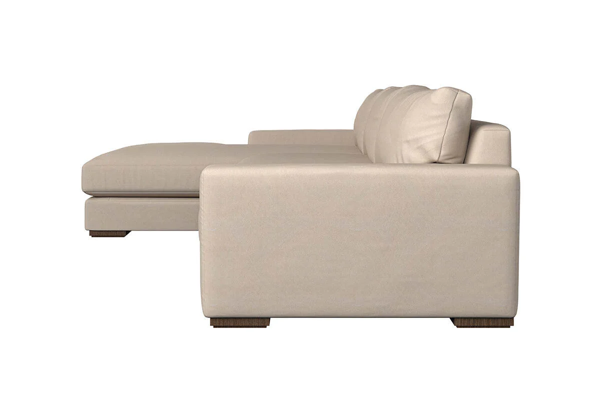 Guddu Grand Left Hand Chaise Sofa - Recycled Cotton Horizon - Image 4
