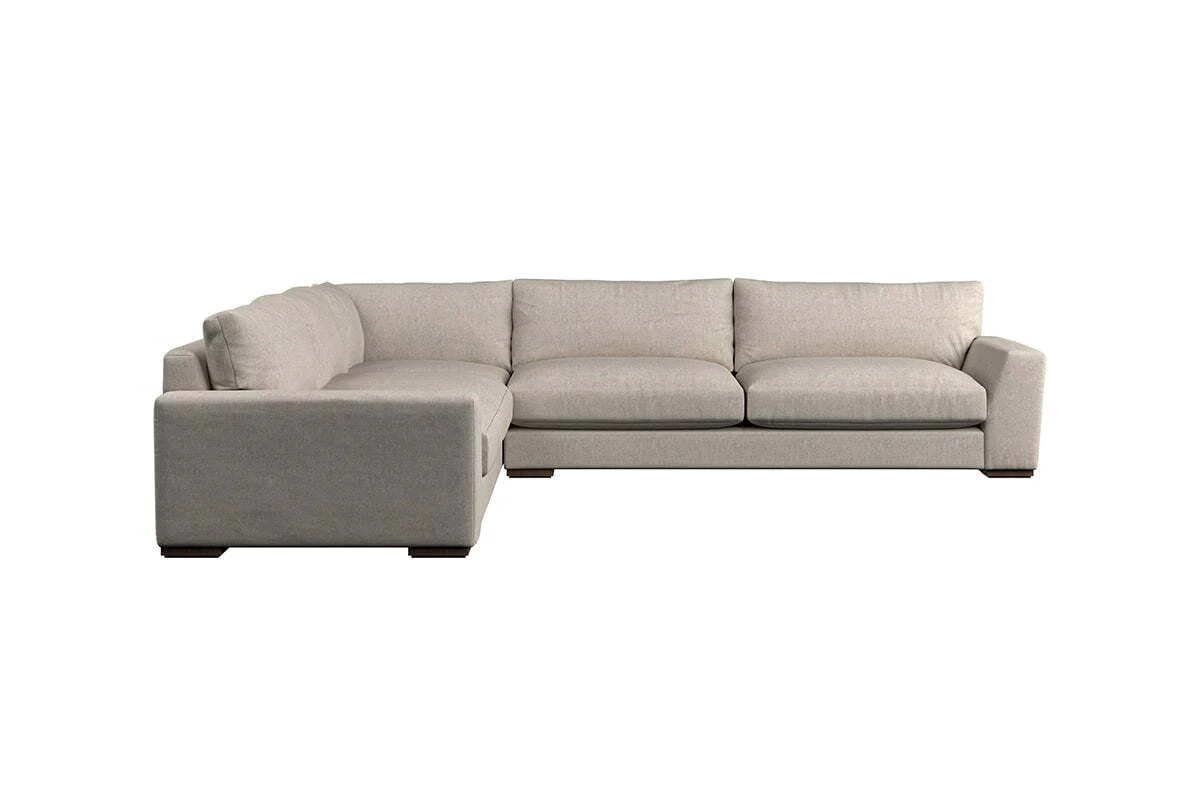 Guddu Grand Left Hand Corner Sofa - Brera Linen Indigo - Image 3