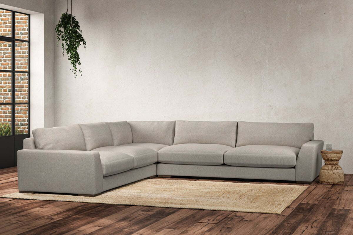 Guddu Grand Left Hand Corner Sofa - Brera Linen Natural - Image 3