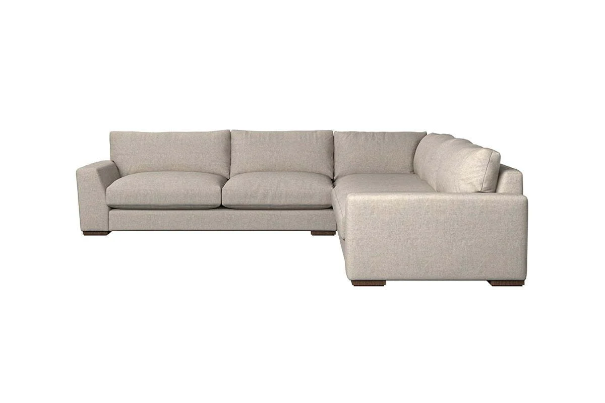 Guddu Grand Left Hand Corner Sofa - Brera Linen Pebble - Image 4
