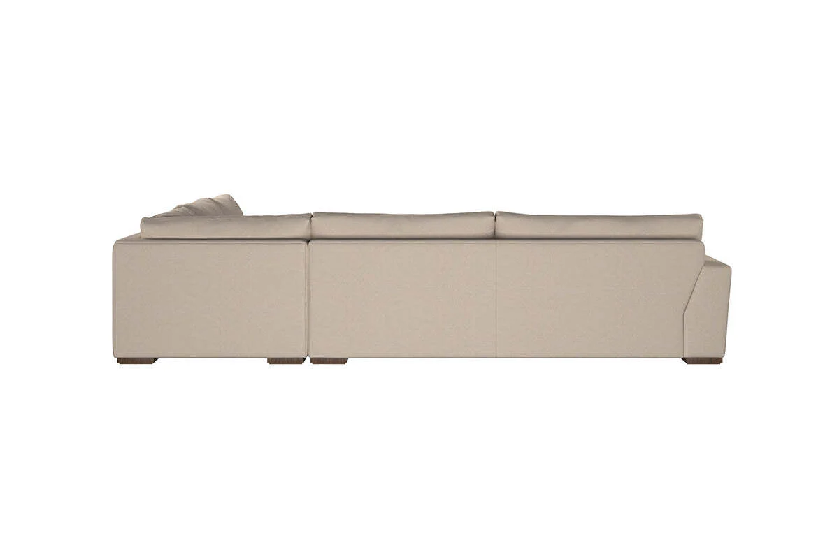 Guddu Grand Right Hand Corner Sofa - Recycled Cotton Airforce - Image 4