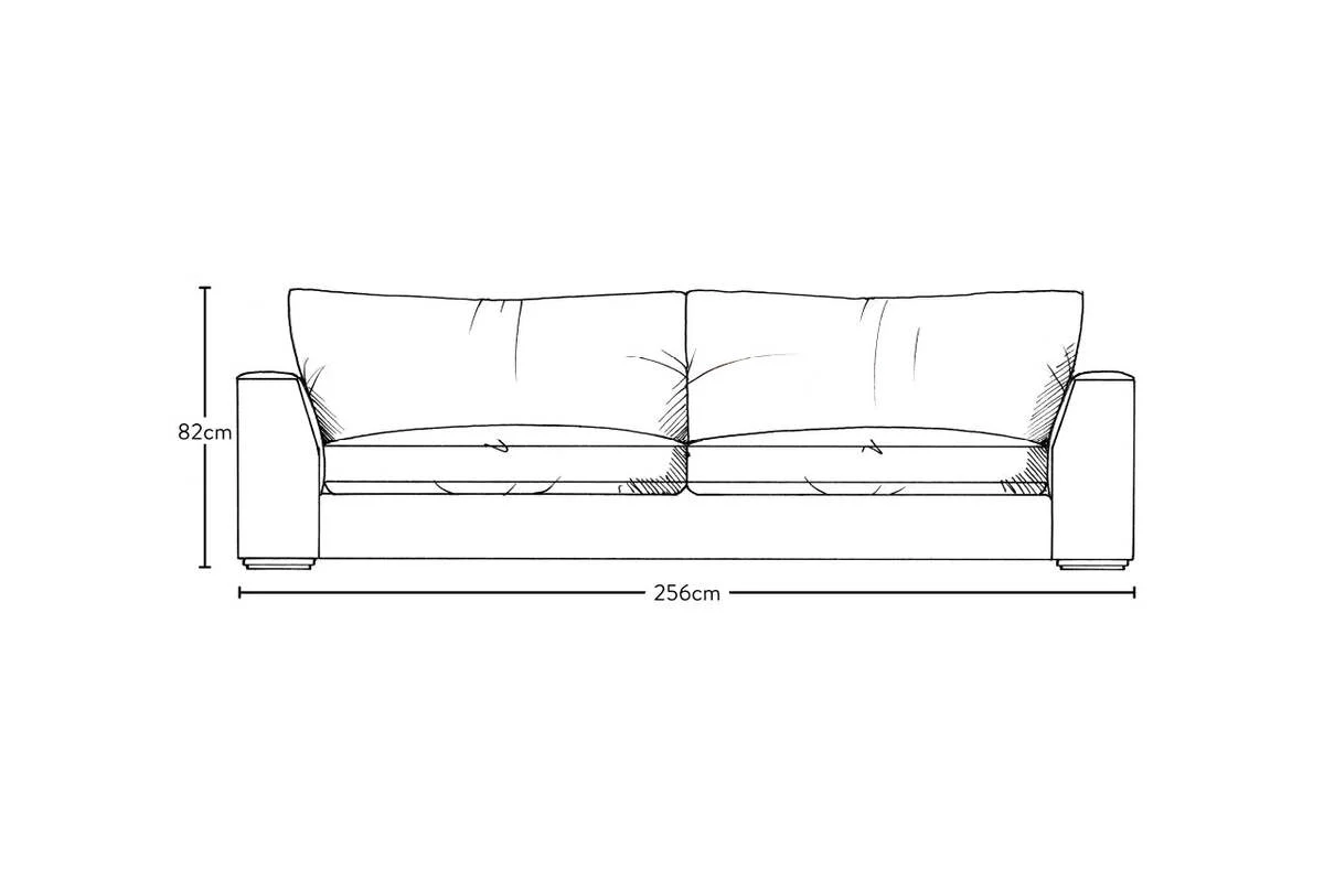 Guddu Grand Sofa - Brera Linen Granite - Image 6