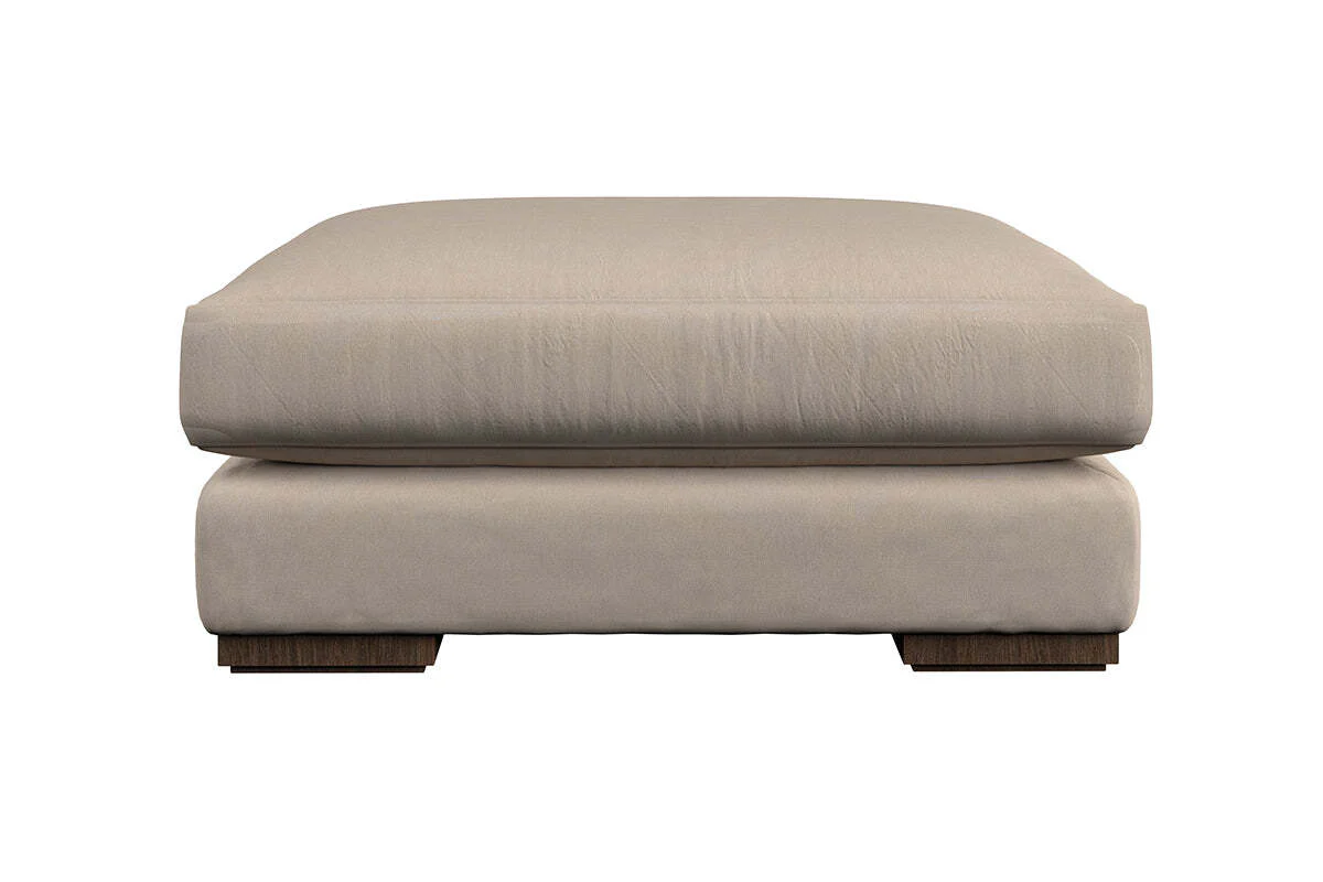 Guddu Large Footstool - Recycled Cotton Fatigue - Image 3