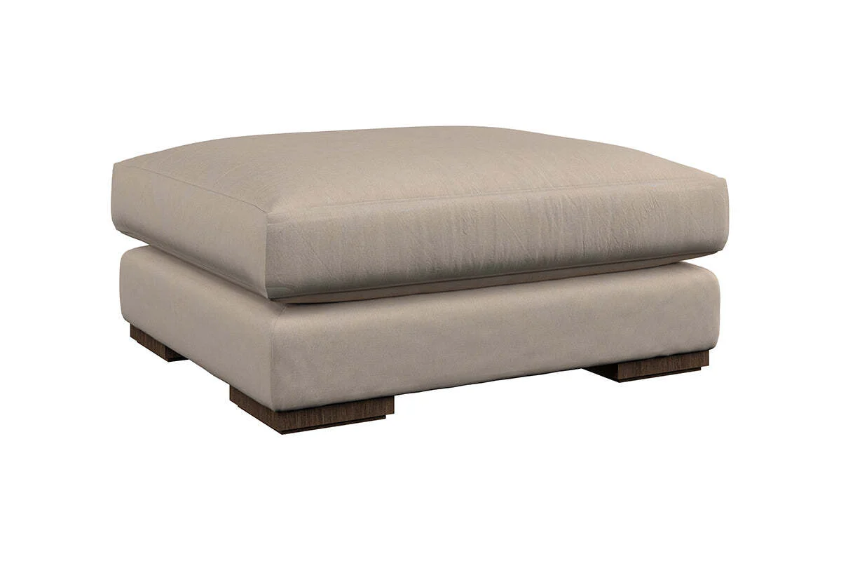 Guddu Large Footstool - Recycled Cotton Thunder - Image 5