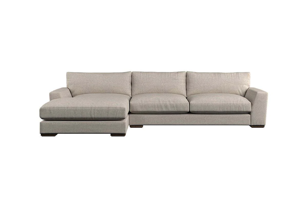 Guddu Large Left Hand Chaise Sofa - Brera Linen Sage - Image 3