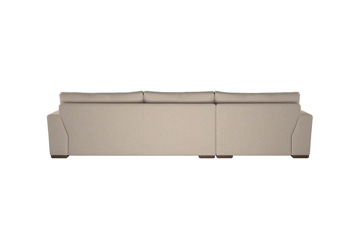 Guddu Large Left Hand Chaise Sofa - Recycled Cotton Horizon - Image 5
