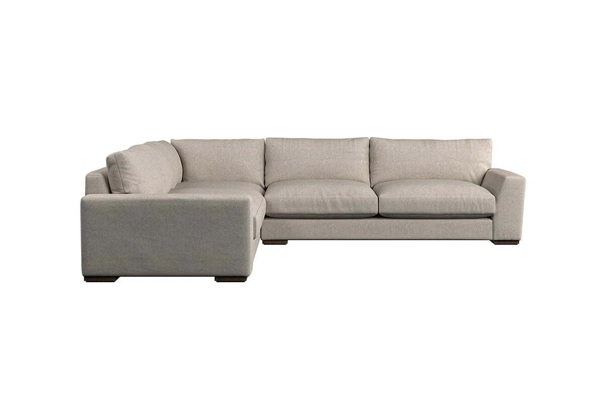 Guddu Large Left Hand Corner Sofa - Brera Linen Natural