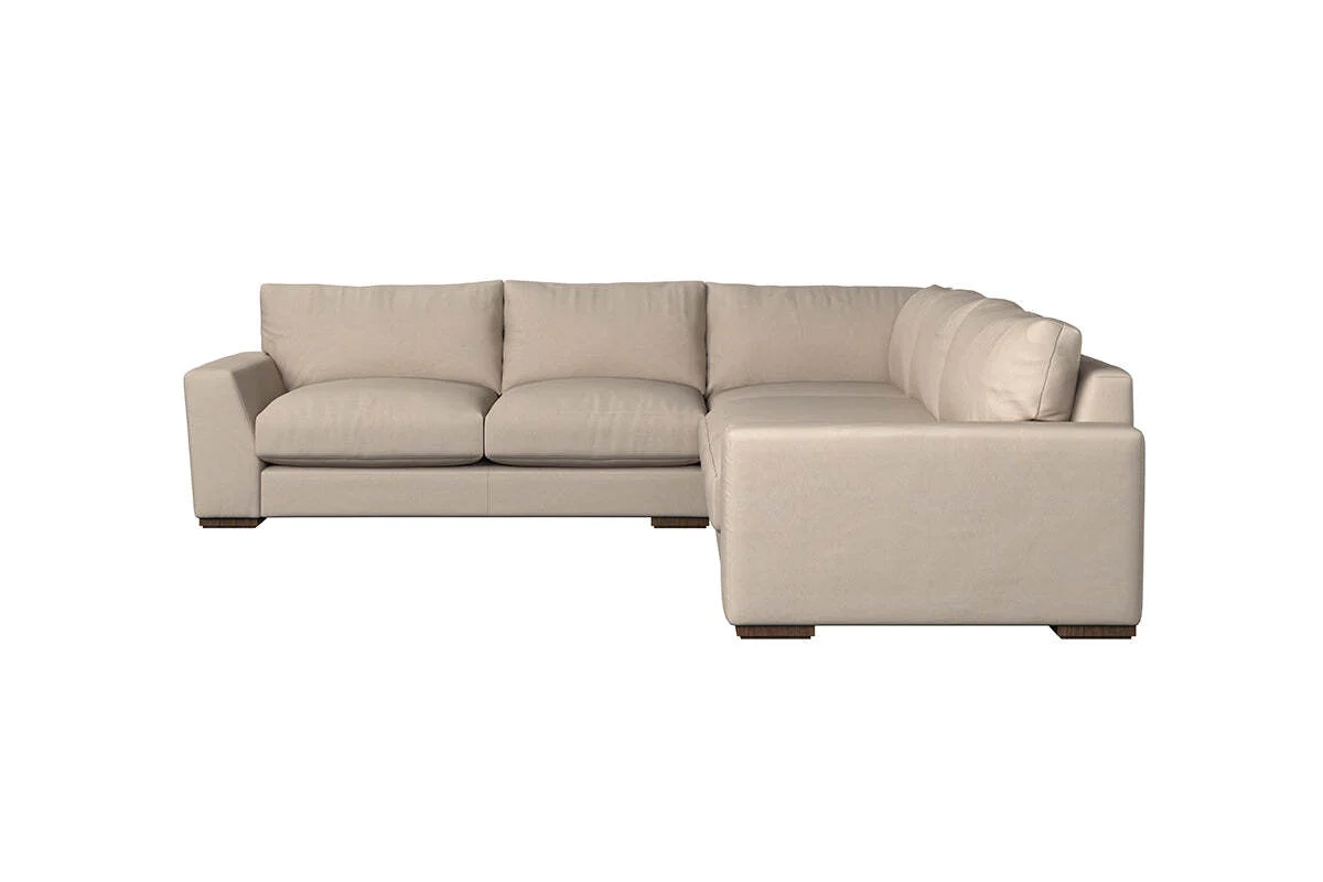 Guddu Large Left Hand Corner Sofa - Recycled Cotton Horizon - Image 3