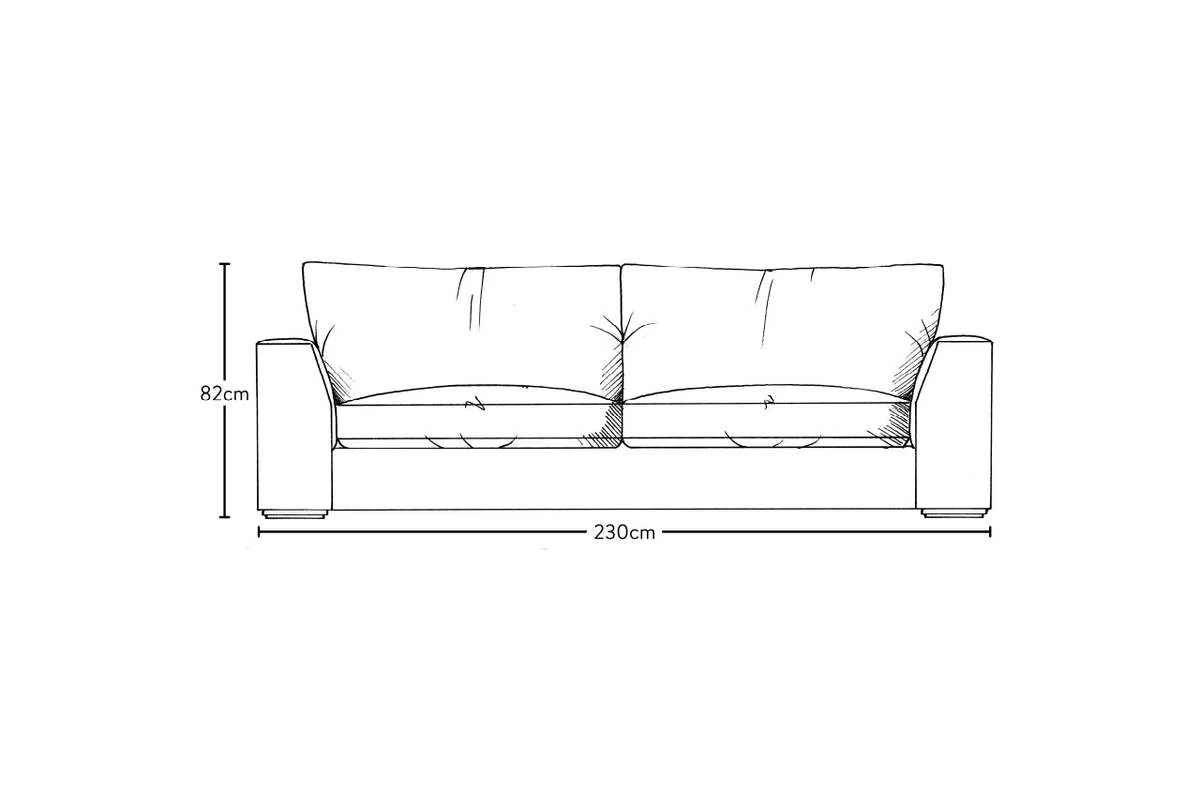 Guddu Large Sofa - Brera Linen Pebble - Image 6