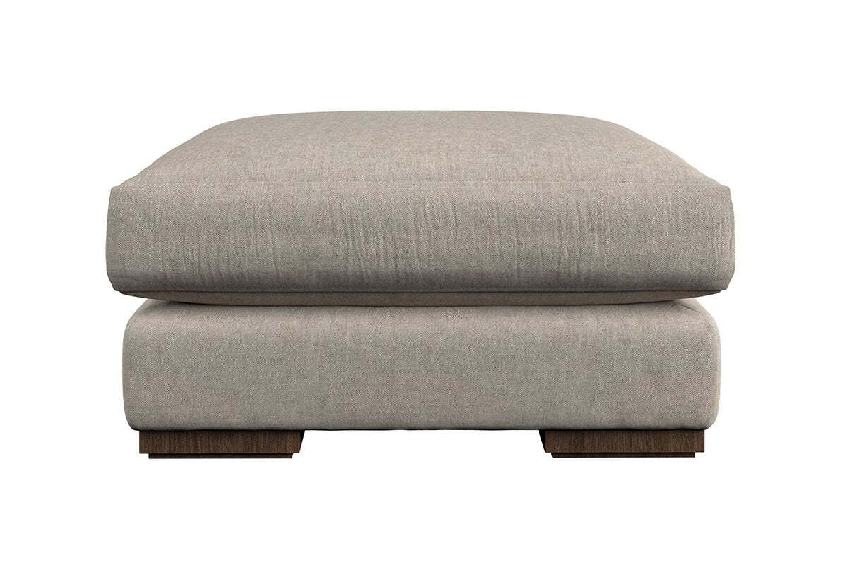 Guddu Medium Footstool - Brera Linen Sage - Image 6