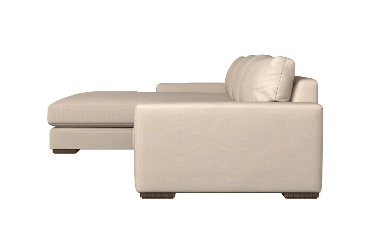 Guddu Medium Left Hand Chaise Sofa - Recycled Cotton Horizon - Image 4