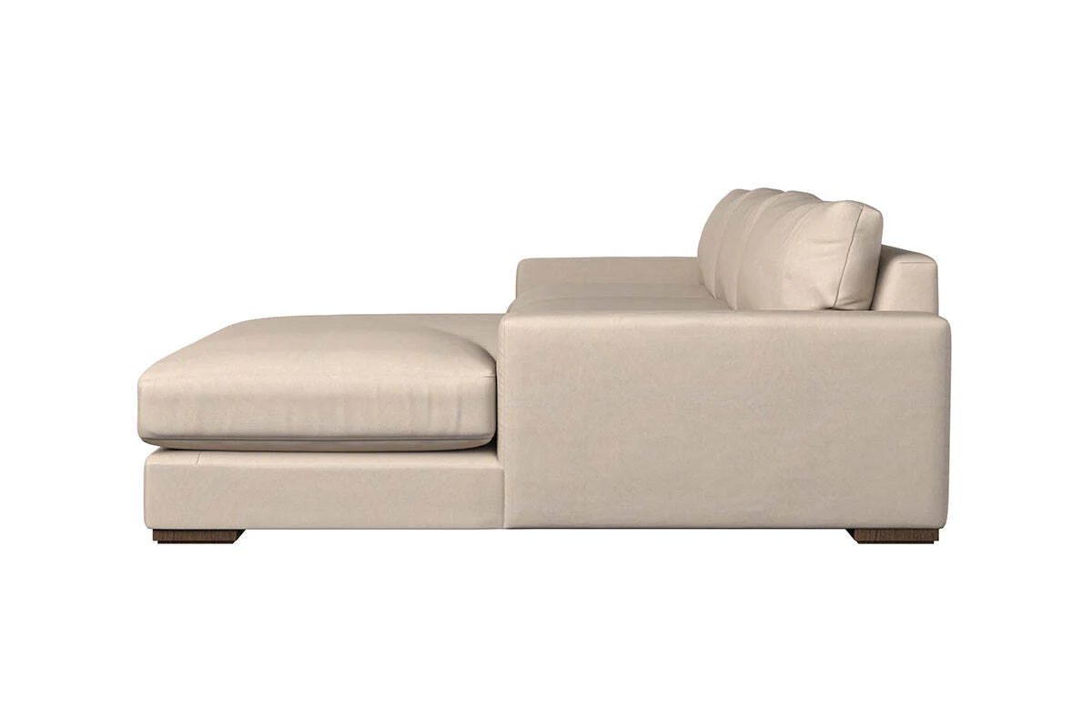Guddu Medium Right Hand Chaise Sofa - Recycled Cotton Lavender - Image 4
