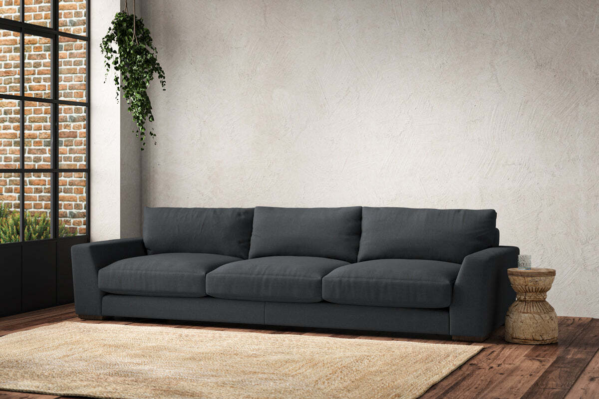 Guddu Super Grand Sofa - Recycled Cotton Thunder - Image 2