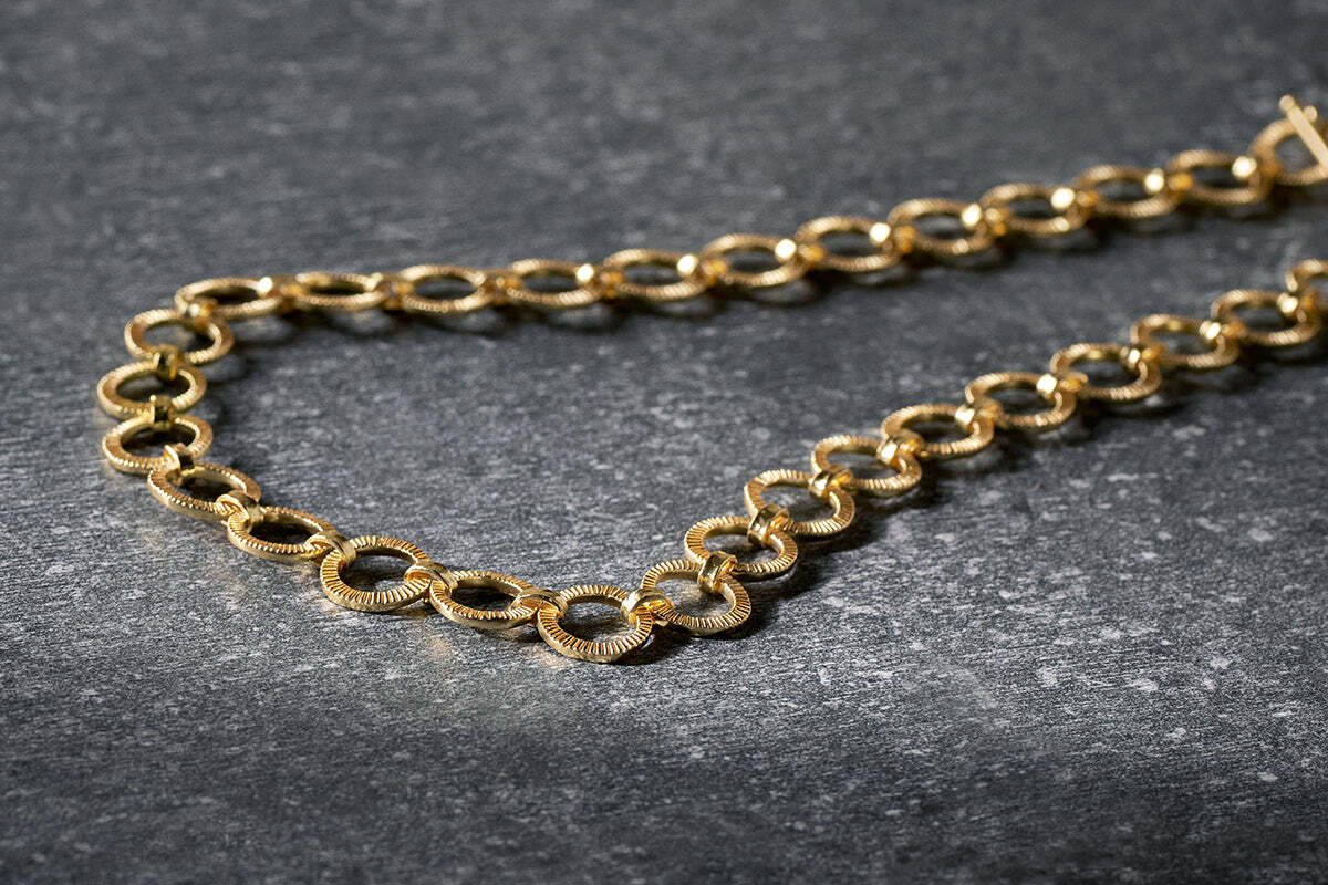 Hara Onyx Necklace - Gold - Image 4