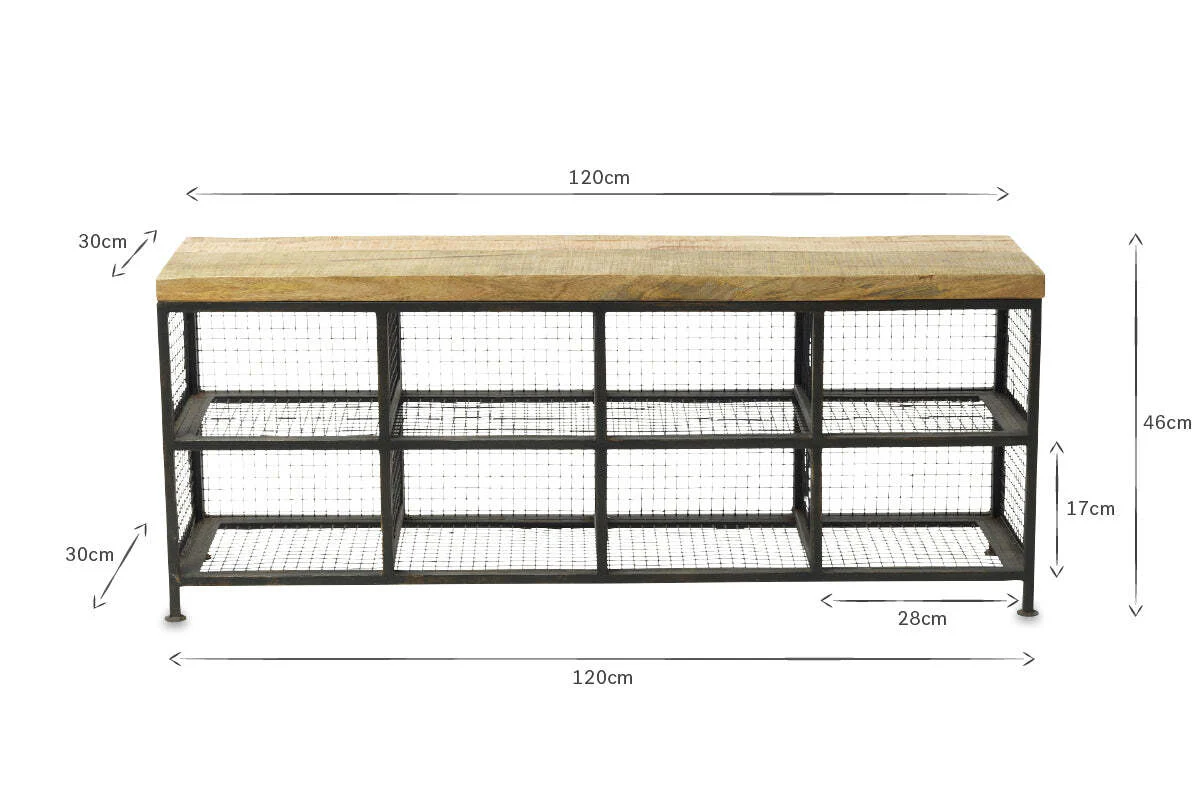 Hasa Industrial Storage Bench - Image 3