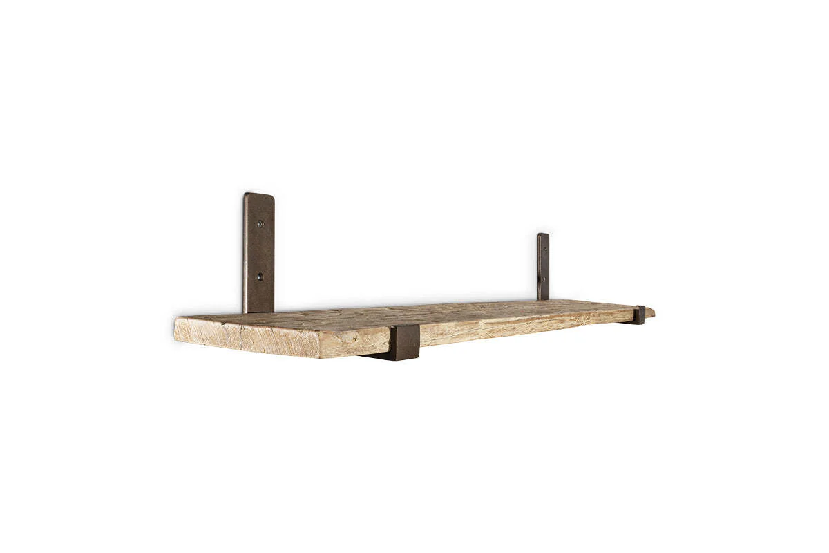 Ibo Reclaimed Wood & Iron Shelf - Natural - Image 12