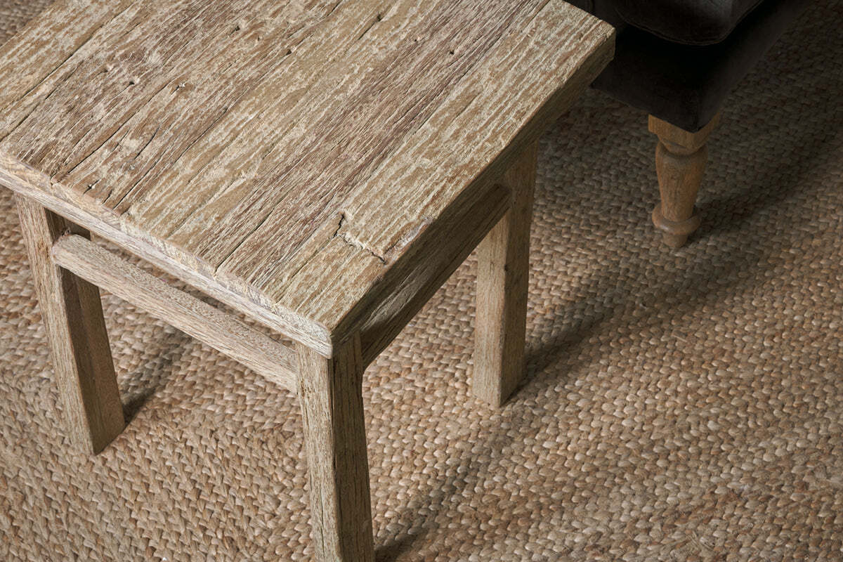 Ibo Reclaimed Wood Side Table - Natural - Image 4