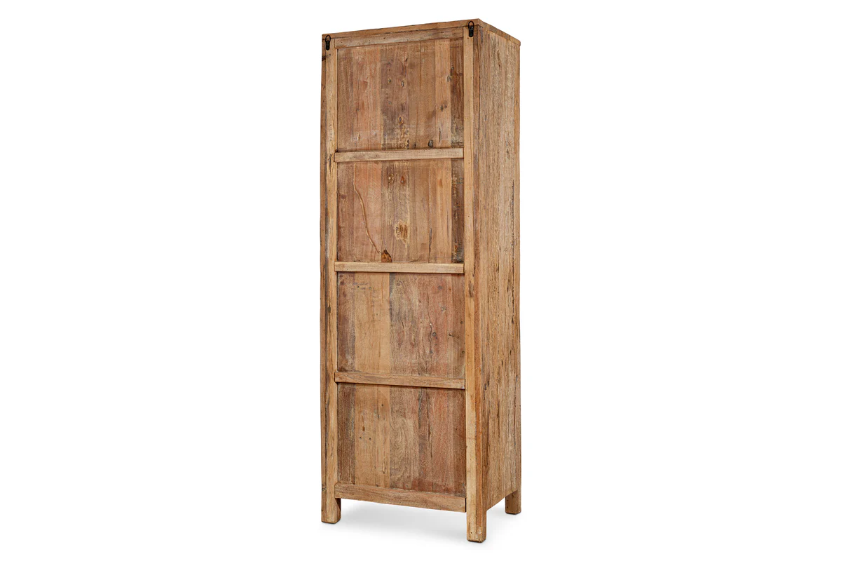 Ibo Reclaimed Wood Slatted Tall Cabinet  - Natural - Image 14